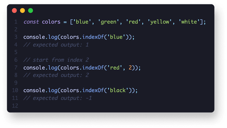 coding indexOf