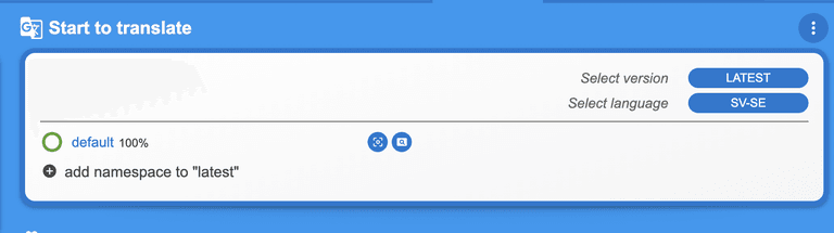 Screenshot from Locize