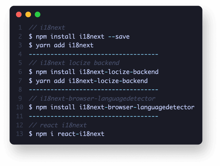 Code snippet