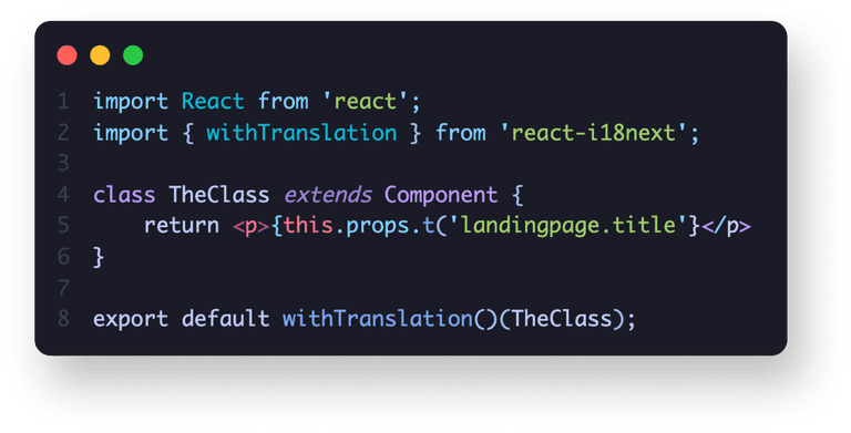 Code snippet