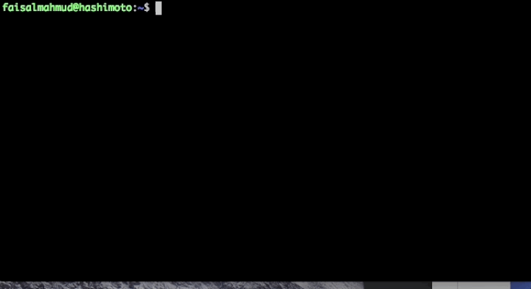 Gif of terminal commands