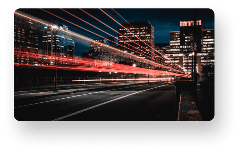 Lights from passing cars