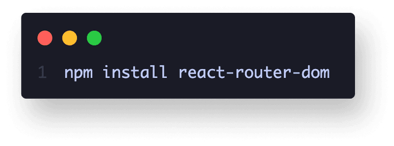 install react router dom