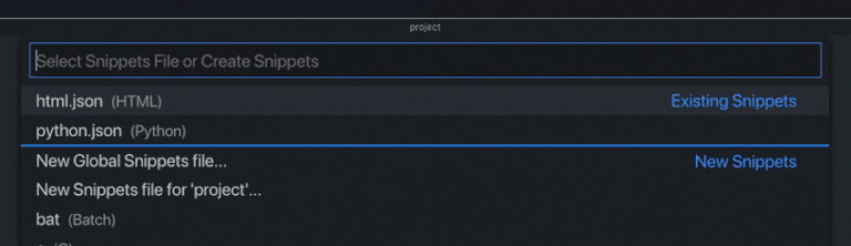 Code snippet